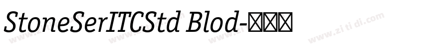 StoneSerITCStd Blod字体转换